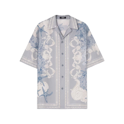 BAROCCO SEA SILK SHIRT BLUE+PRINT