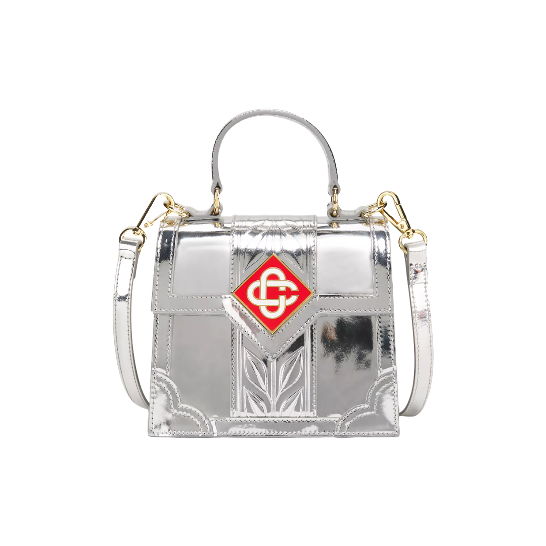 MINI JEANNE LEATHER BAG CHROME