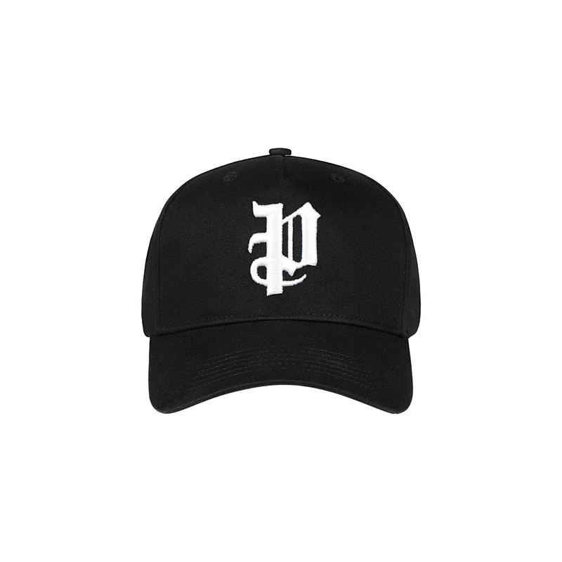 P LOGO HAT BLACK