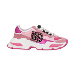 KIDS NYLON AIRMASTER SNEAKERS WITH DG LOGO ROSA/FUXIA