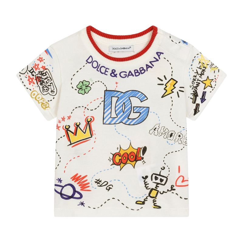 JERSEY T-SHIRT WITH DG DESIGN PRINT