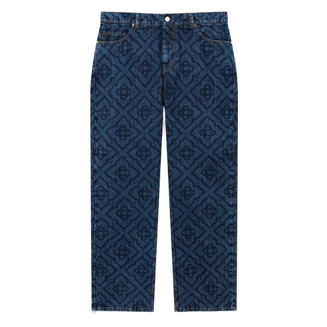 DARK VINTAGE MONOGRAM JEANS