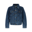 DARK VINTAGE MONOGRAM DENIM JACKET
