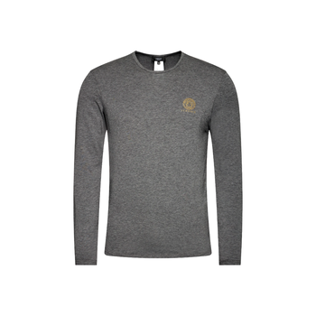 VERSACE LOGO LONG SLEEVE UNDERSHIRT GRAY