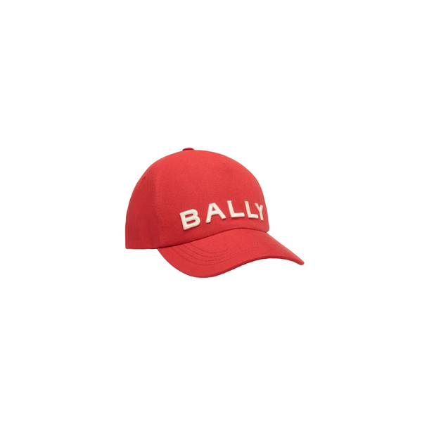 BALLY BASEBALL HAT IN RED COTTON