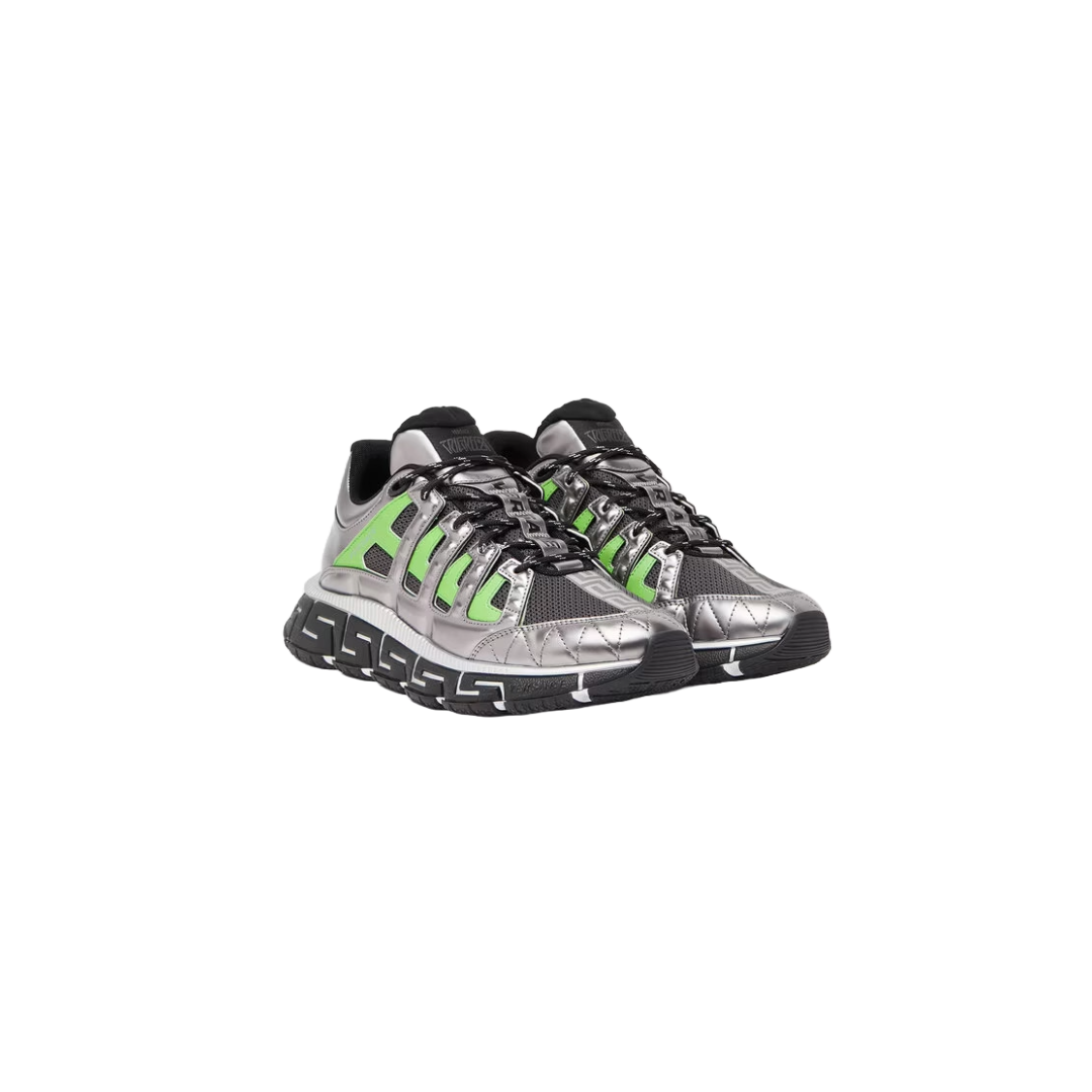 VERSACE TRIGRECA SNEAKERS GREEN/SILVER