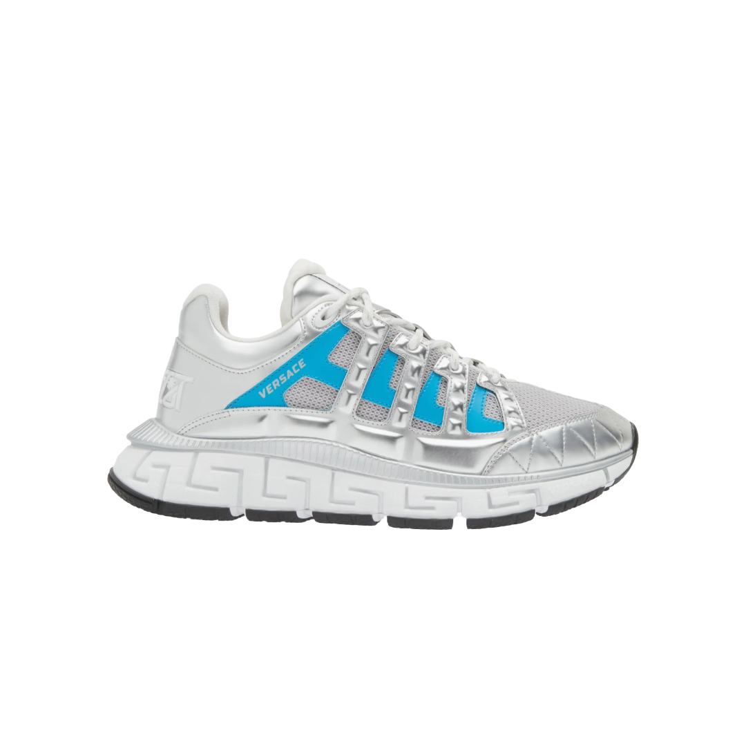 VERSACE TRIGRECA SNEAKERS SILVER/BLUE/WHITE