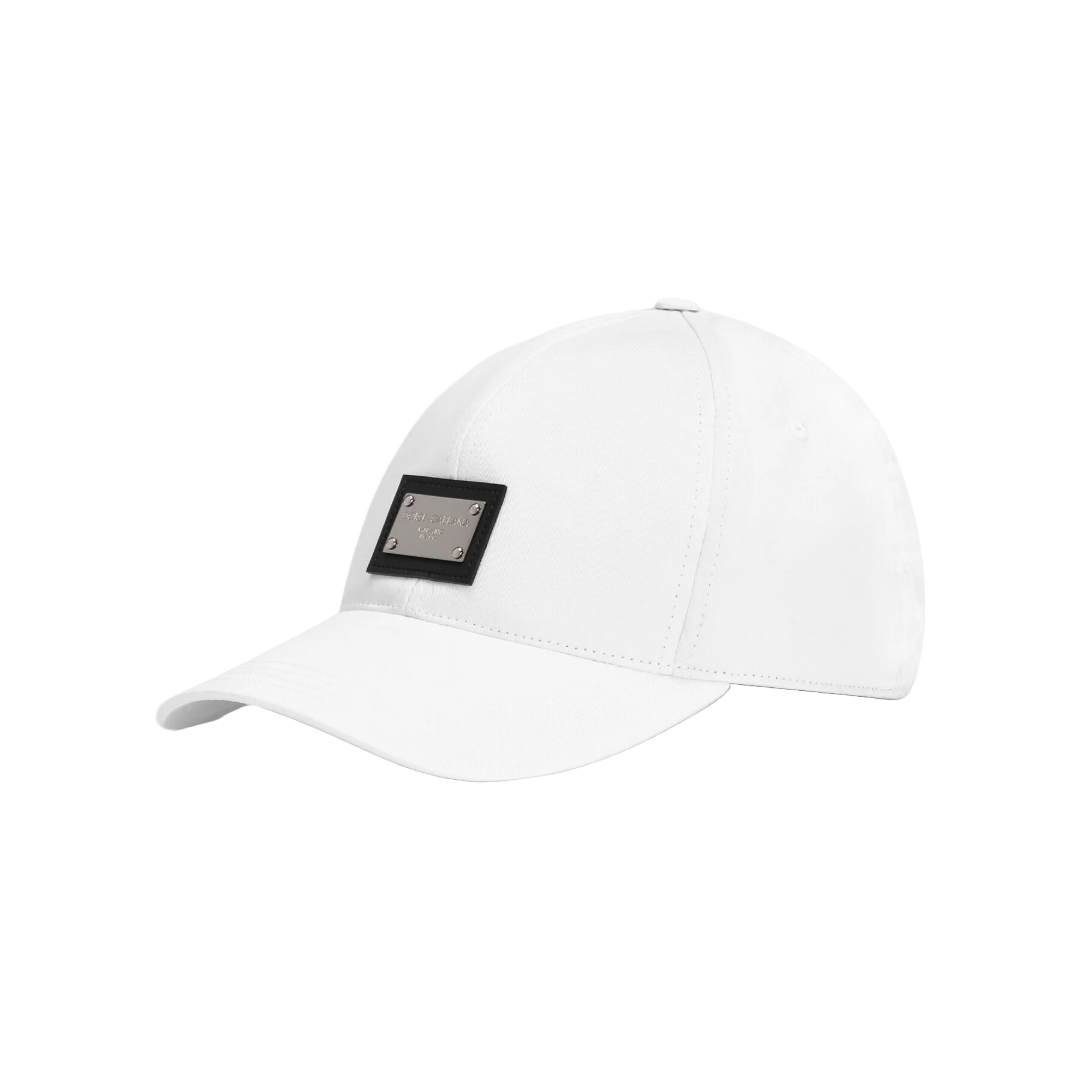 COTTON BASEBALL CAP WITH BRANDED TAG