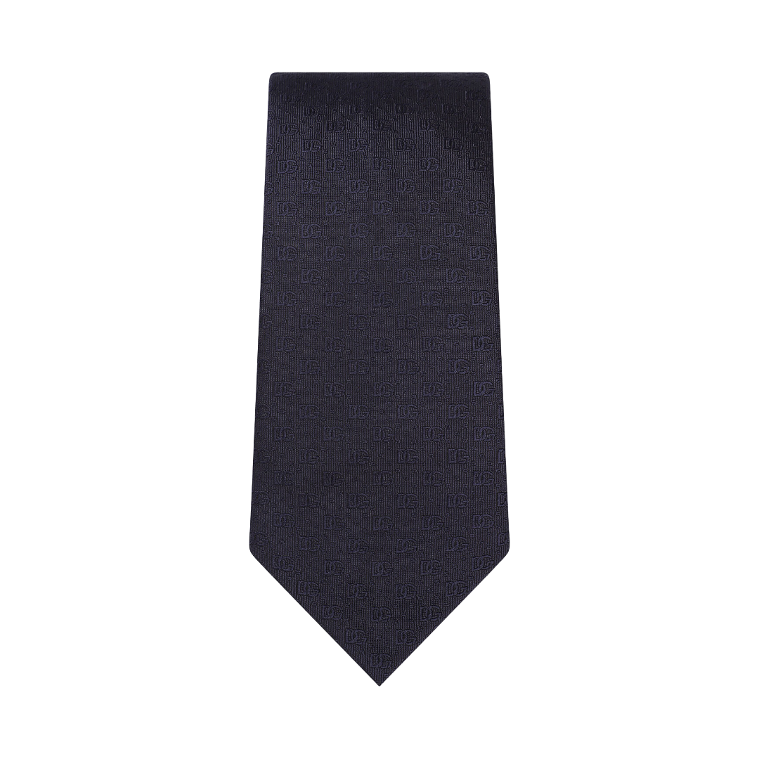 8-CM SILK JACQUARD BLADE TIE WITH DG LOGO