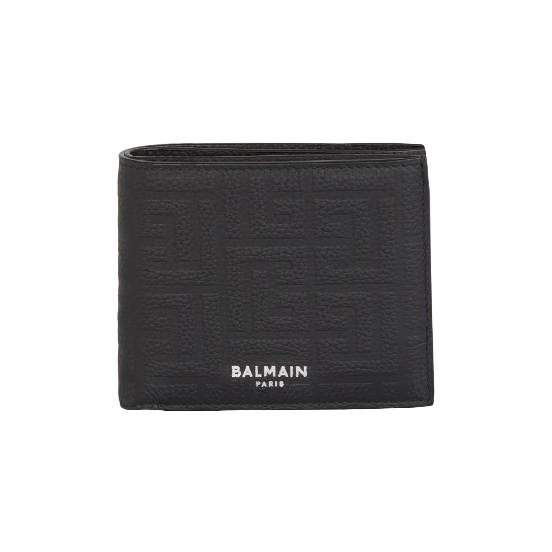 LEATHER FLAP WALLET BLACK