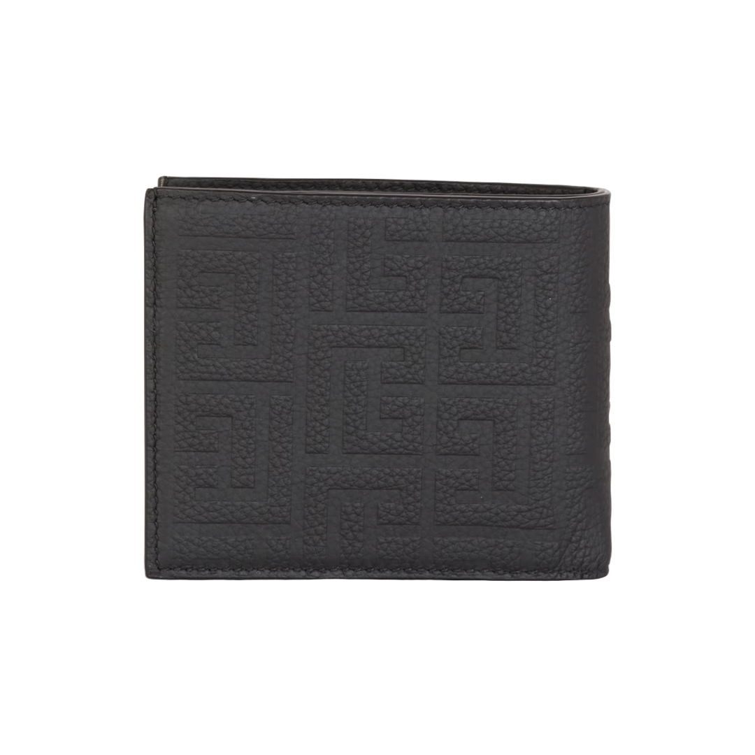 LEATHER FLAP WALLET BLACK