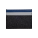 LOGO PLAQUE CARD HOLDER BLACK/BLUE