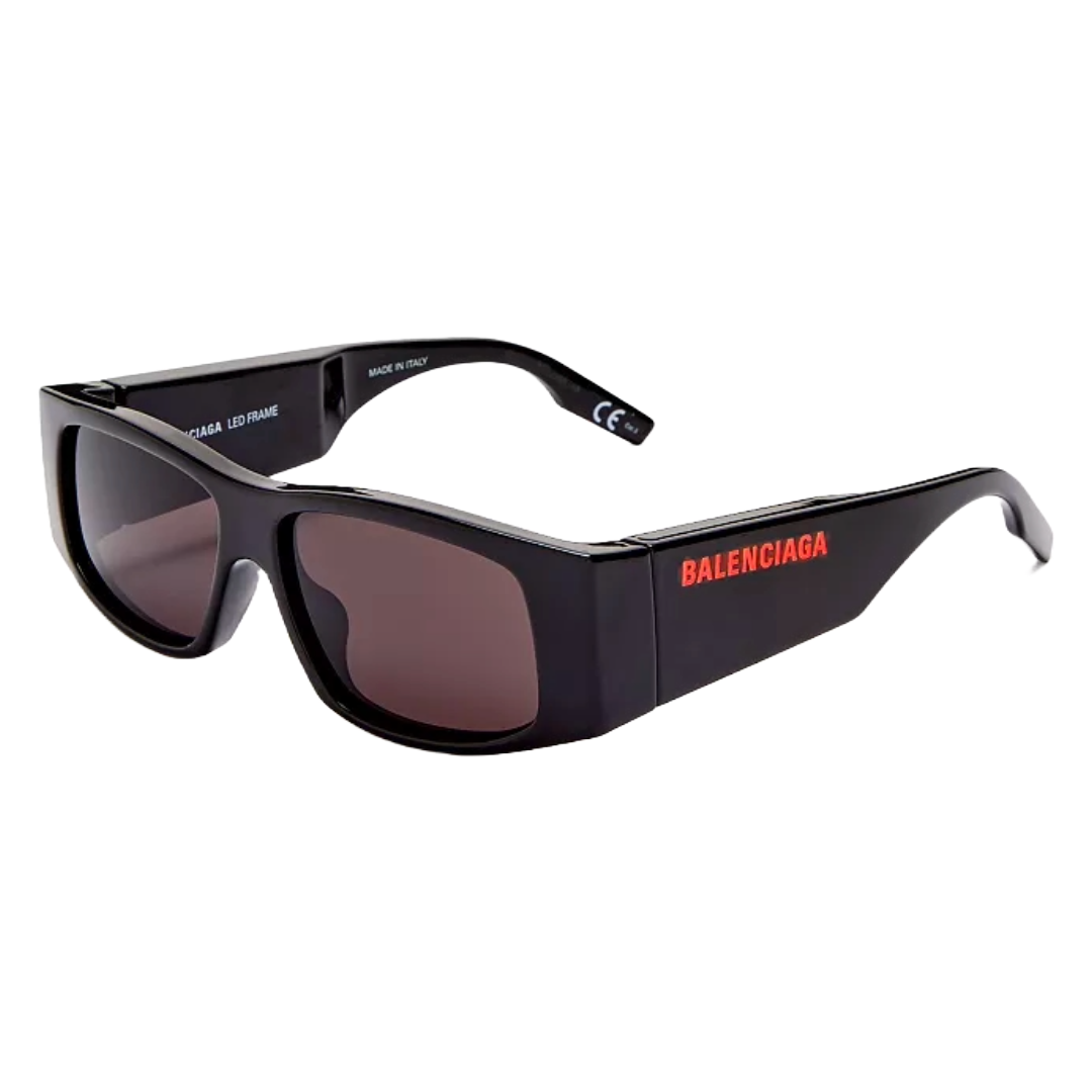 BALENCIAGA LIGHT UP LED SUNGLASSES BLACK BB0100S