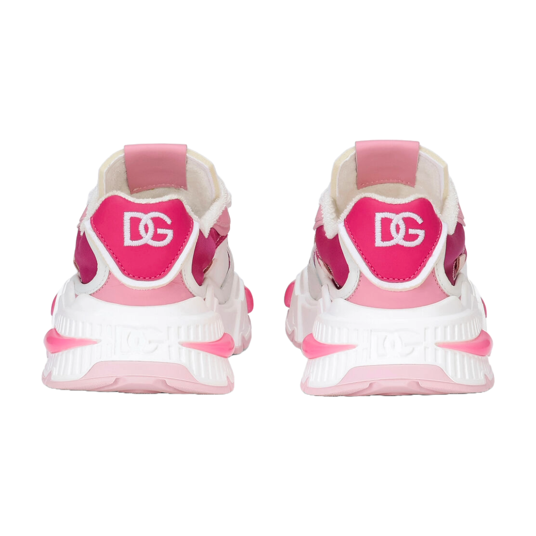 KIDS DOLCE & GABBANA KID'S AIRMASTER SNEAKER PINK/WHITE