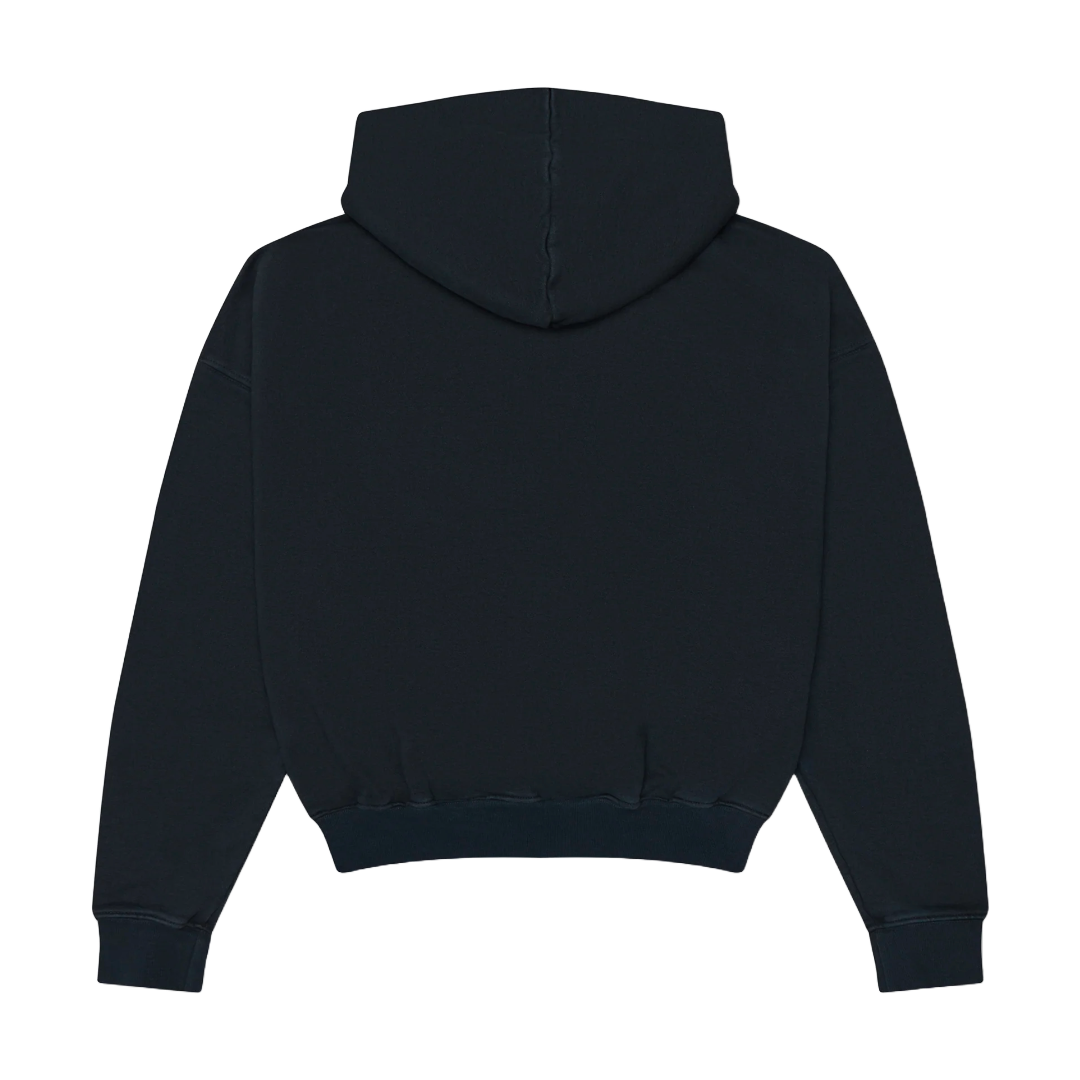 RHUDE HOPE RANCH TERRY HOODIE VTG BLACK/BLUE