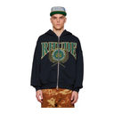 RHUDE PARCOURS DES CHAMPIONS ZIP HOODIE VTG BLACK