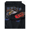 RHUDE SCREAMING EGLE HOODIE VTG BLACK