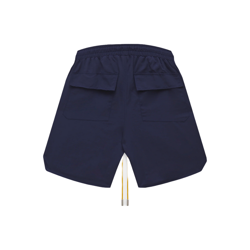 RHUDE LOGO TRACK-SHORT NAVY