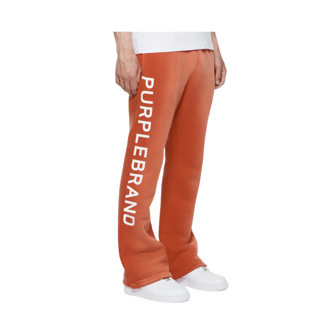 PURPLE BRAND HWT FLC FLARED PANT CORE RED WORDMARK