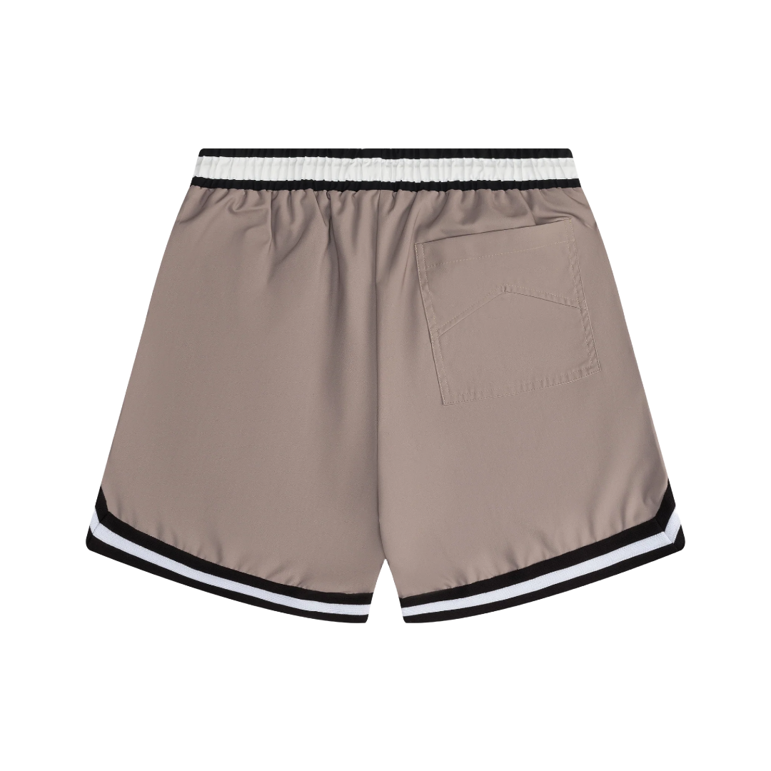 RHUDE BASKETBALL SWIM TRUNKS KHAKI