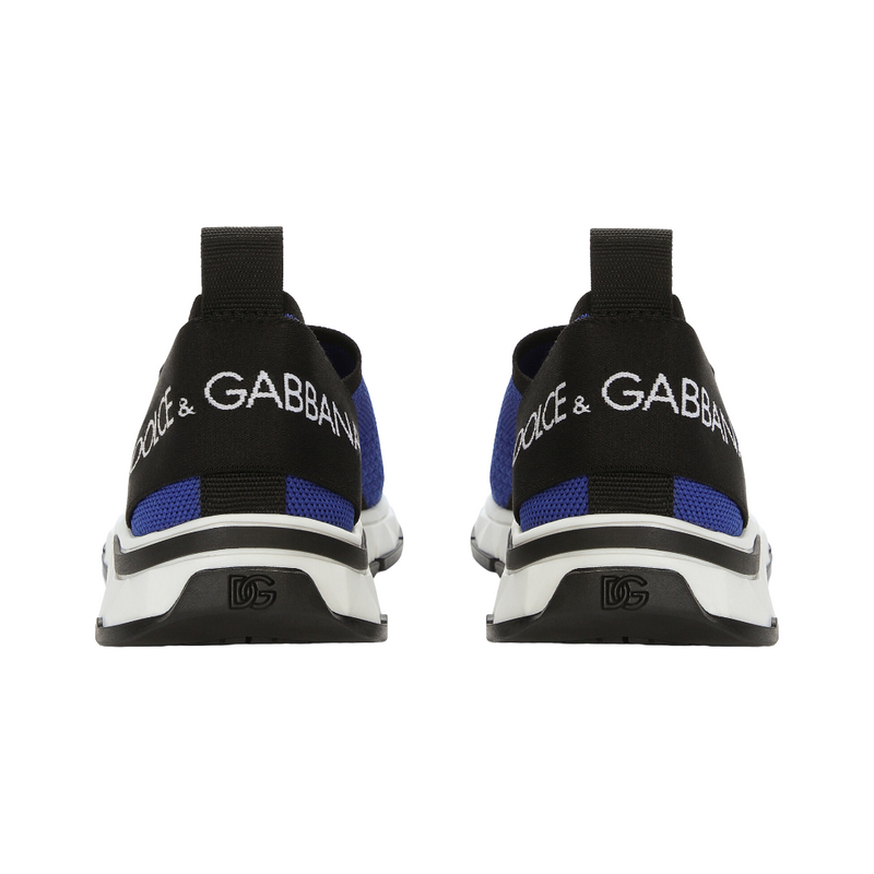 DOLCE & GABBANA STRETCH MESH SORRENTO 2.0 SNEAKERS BLUE/BLACK