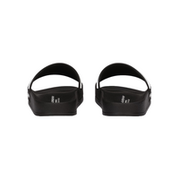 DOLCE & GABBANA KIDS RUBBER SLIDERS WITH LOGO PRINT  BLACK/WHITE