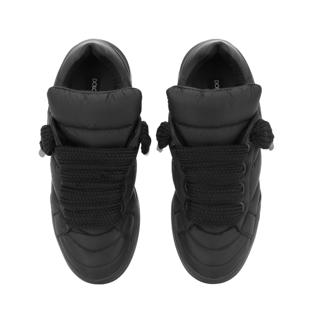 DOLCE & GABBANA NYLON NEW ROMA SNEAKERS BLACK