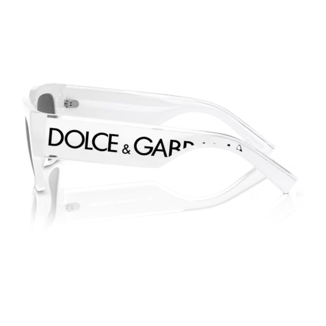 DOLCE & GABBANA ELASTIC SUNGLASSES WHITE/BLACK