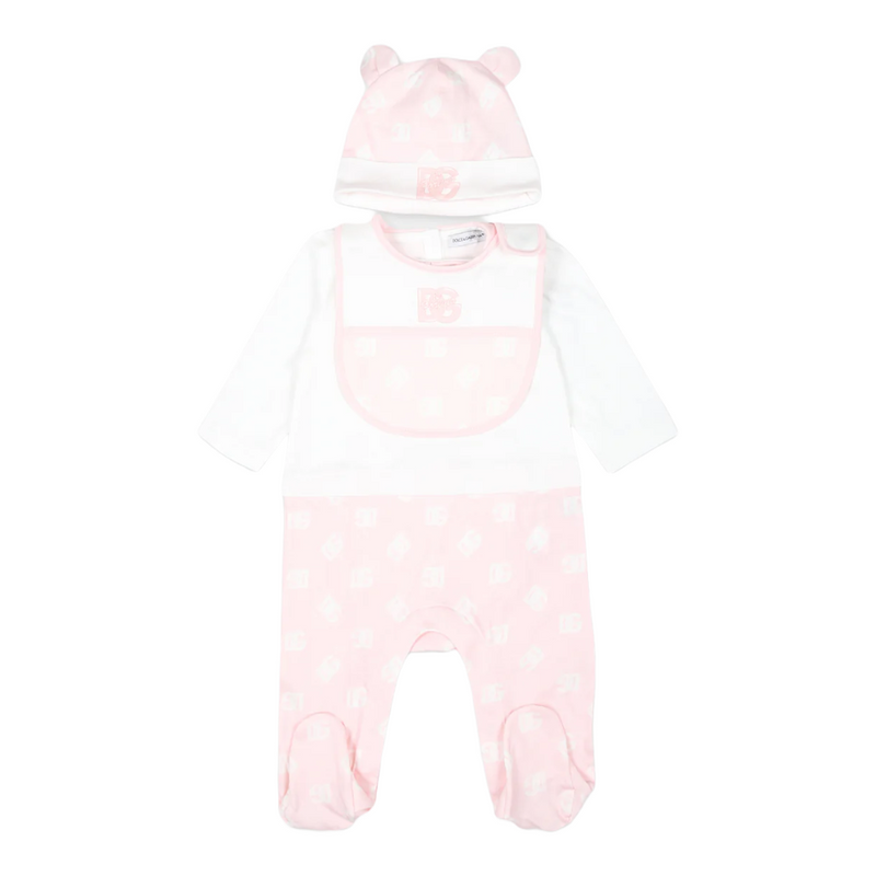 PINK DG LOGO BABY SET