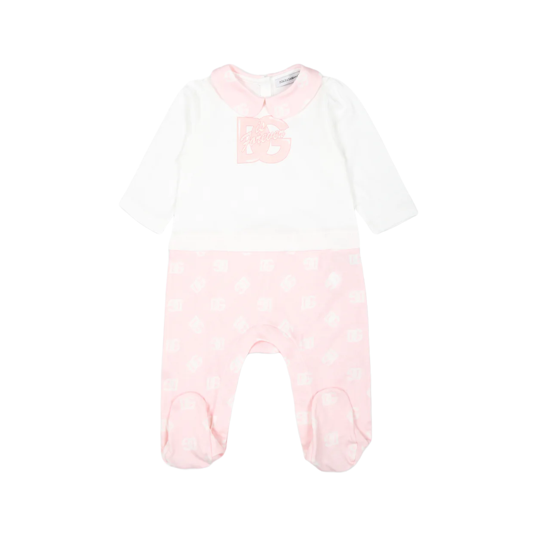 KIDS PINK DG LOGO BABY SET