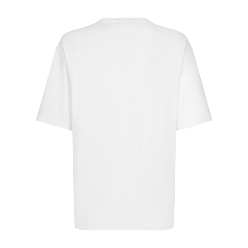 COTTON ROUND-NECK T-SHIRT WITH DOLCE&GABBANA LOGO