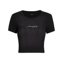 RIB BABY TEE BLACK