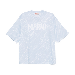 SCRIBBLE LOGO ORGANIC JERSEY BLUE