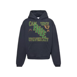 UNIVERSITY EMBROIDERED HOODIE BLACK