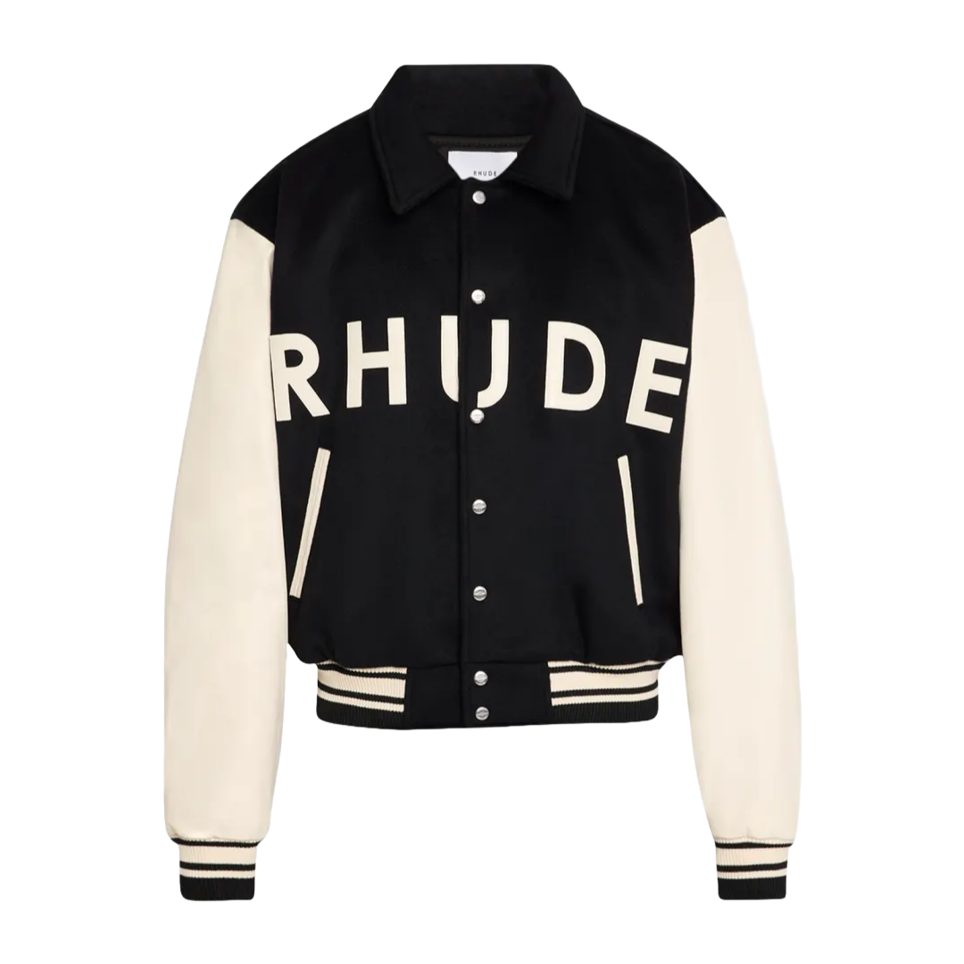 COLLEGIATE JACKET BLACK/WHITE