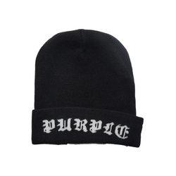 ACRYLIC BEANIE BLACK