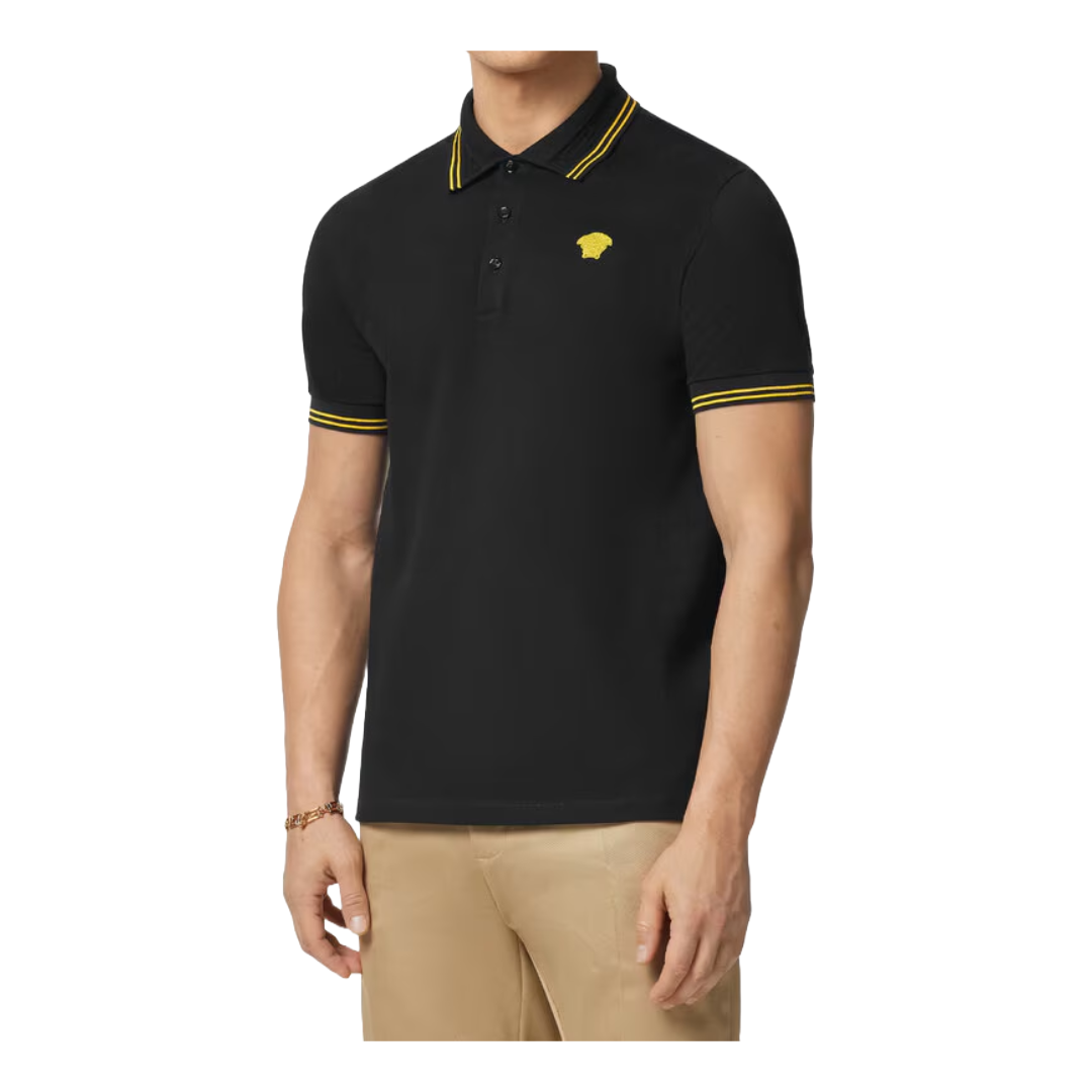 MEDUSA POLO SHIRT BLACK