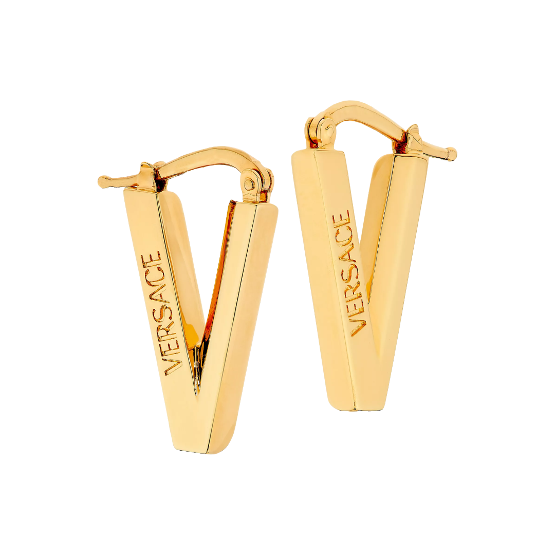 V2025 GOLD TONE EARRINGS