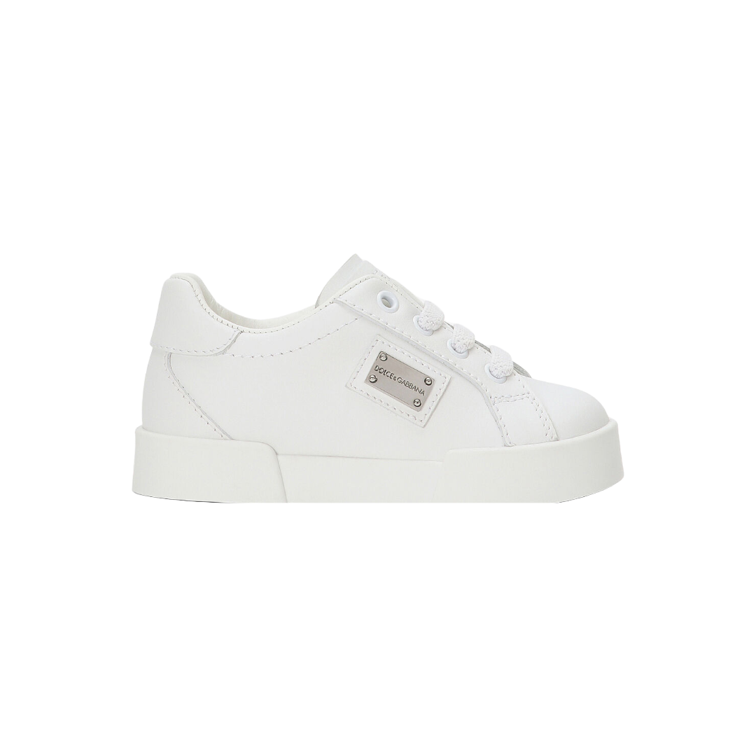 KIDS CALFSKIN PORTOFINO LIGHT SNEAKERS WHITE