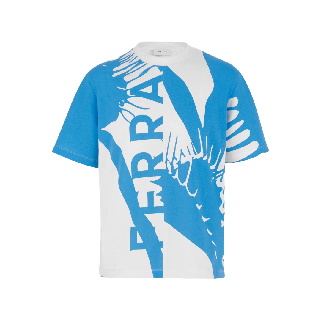 VENUS PRINT T-SHIRT BLUE