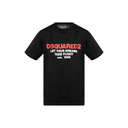 DSQUARED2 PRINTED BLACK T-SHIRT