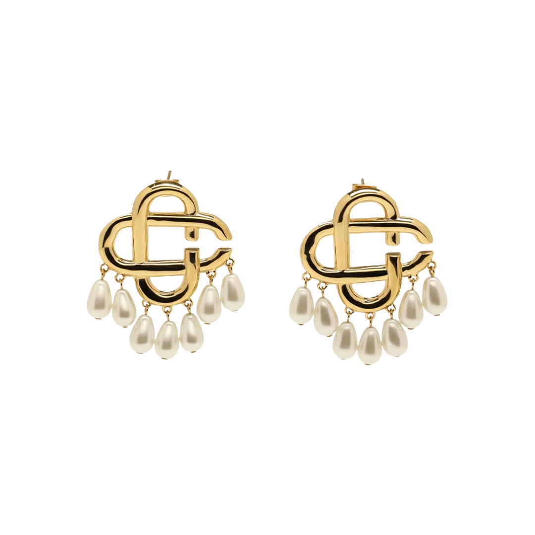 CASABLANCA PEARL DROP EARRINGS