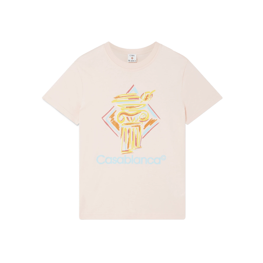 DIAMOND COLUMN T-SHIRT PINK