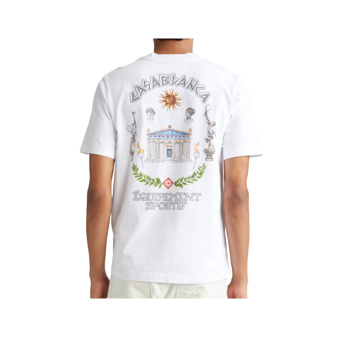 'LE TEMPLE DU SPORT' WHITE T-SHIRT