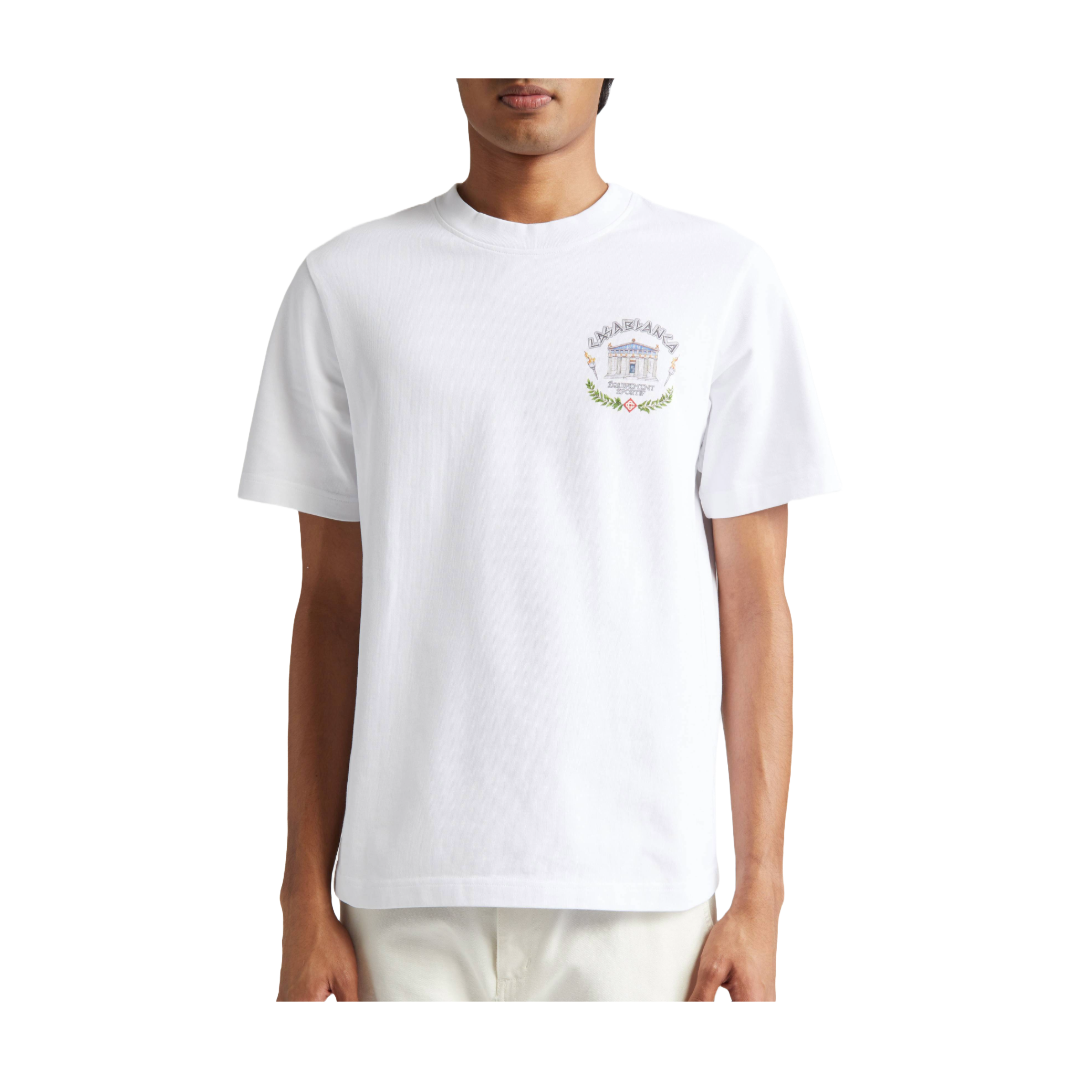 'LE TEMPLE DU SPORT' WHITE T-SHIRT