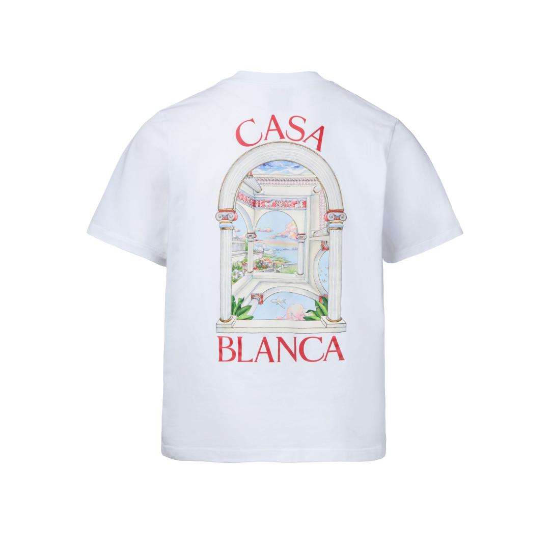 'LE PASSAGE' PRINTED T-SHIRT WHITE