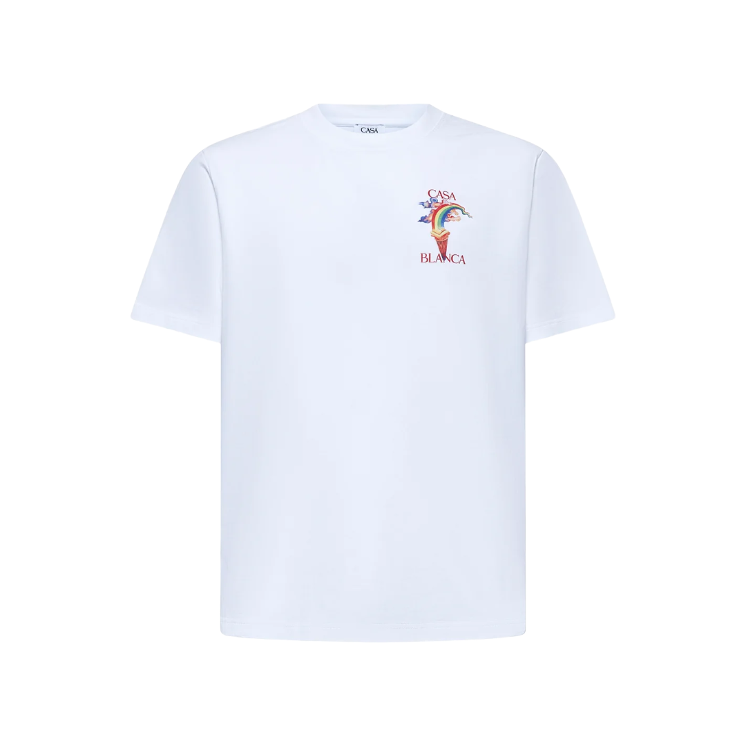 'NATURE'S TEACHER' PRINTED T-SHIRT WHITE