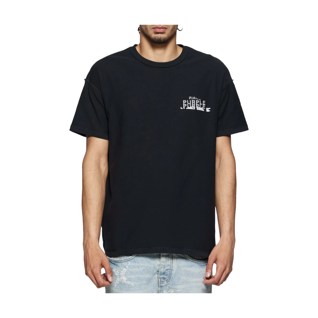 TEXTURED INSIDE OUT TEE BLACK