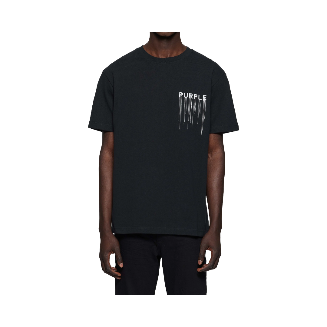 WORDMARK DRIP TEE BLACK