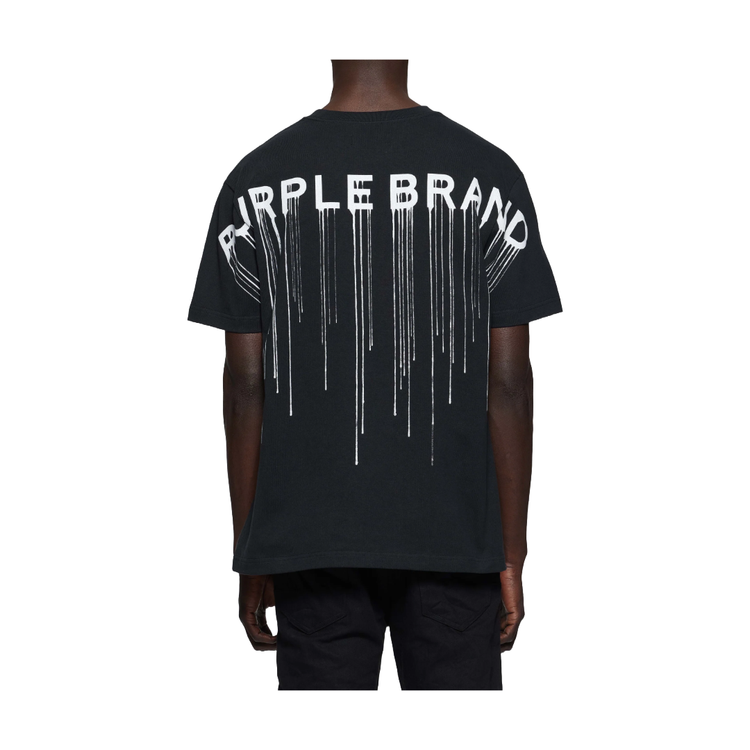 WORDMARK DRIP TEE BLACK